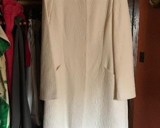 designer clothes size 6, 8, 10, 12, 14, 16 gorgeous white coat