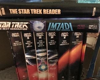 Star treck generations VHS and books