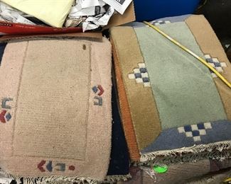 Several dozen made in India throw rugs 
2 for $10
