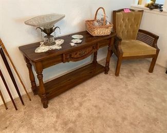 Oak sofa table