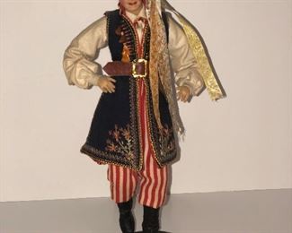 Lot #23 large very nice blond male polish doll, $22