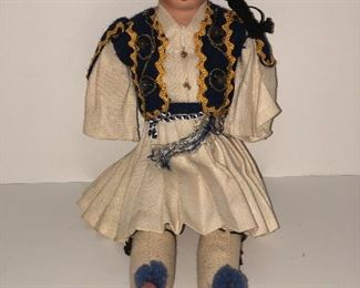 Lot #42 traditional dressed doll, $12
