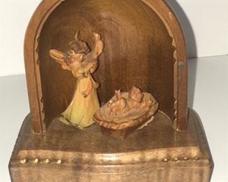 Lot #47 miniature Anri nativity, $12