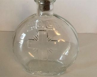 Lot #49 holy water glass bottle, $14