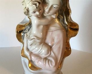 Lot #54 porcelain mother and child, Italy, $14