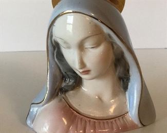 Lot #55 porcelain Mary, Italy, $14