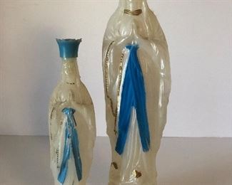 Lot #56 pair of plastic holy water bottles, $14