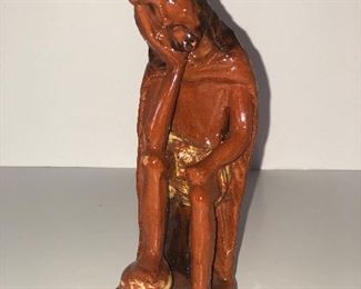 Lot #81 ceramic seated Jesus, $24
