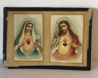 Lot #91 beautiful cards in cardboard frame, $14