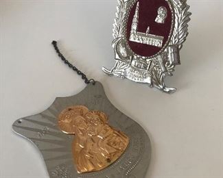 Lot #97 misc religious pieces, $16, not sold individually 