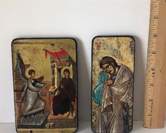 Lot #99 two small plaques, $10, not sold individually 