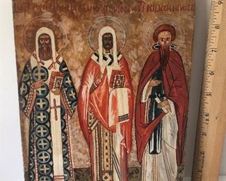 Lot #100 Hand painted plaque, $140