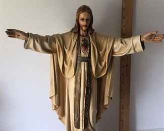 Lot #104 Jesus, with damage, Moroder Studios, $100
