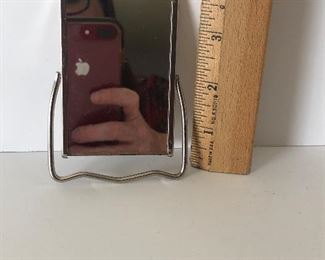 Lot #108 mini advertising mirror, $8