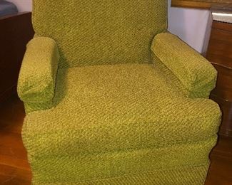 Lot #113 Vintage super condition Kermit green chair, $40