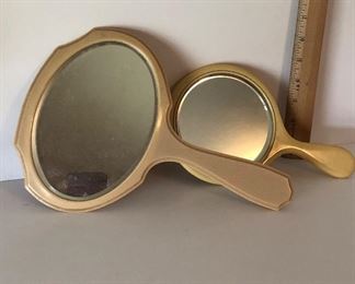 Lot #115 pair of buttery plastic mirrors, $8 for the pair