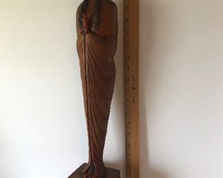 Lot #171 tall carved Mary, $58