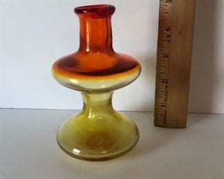 Lot #194 blown glass vase, $12