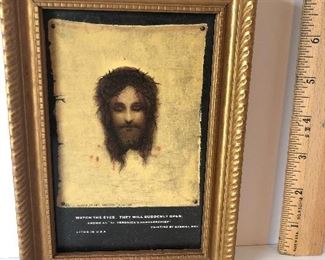 Lot #210 open eyes Jesus, $14
