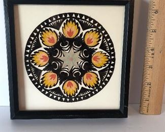 Lot #224 small Polish cut paper art, $12