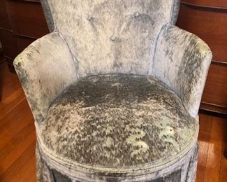 Lot #228 well loved bedroom chair, needs more love, $20