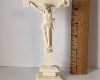 Lot #237 carved bone? crucifix slightly askew, $38