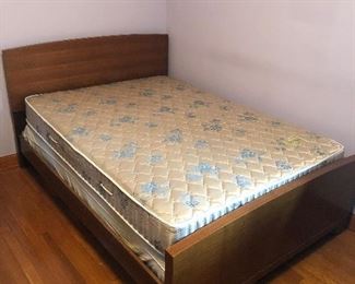 Lot #249 lovely bed with nice mattress, $100