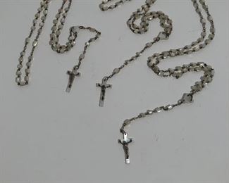 Lot #265 mother of pearl rosaries, there 3 available, $12 each
