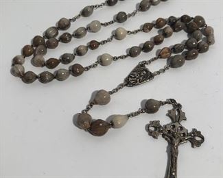 Lot #272 Roma Italy marked rosary, $16
