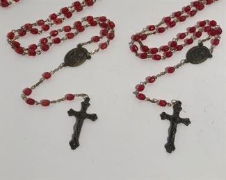 Lot #280 red St Therese rosaries, $12 each