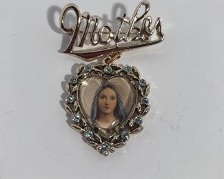 Lot #313 mother pin, $8