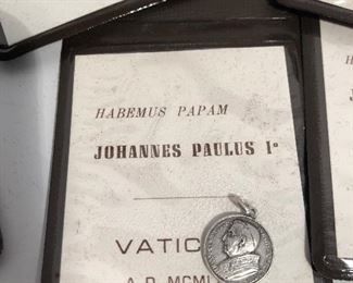 Lot #327 Johannes Paulus smaller size medals, 7 available, $4 each
