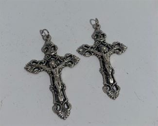 Lot #332 two crosses marked Italy, $12/pair