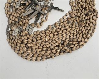 Lot #335 collection of 12 rosaries as found together, $120/all sold together 