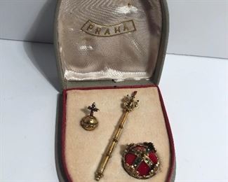 Lot #354 Praha miniature sterling set, $140