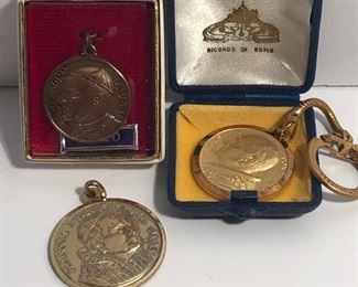 Lot #358 collection of two medals and a key chain, $18/all together