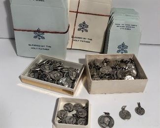 Lot #361 huge lot of medals blessed by the holy father, $200
