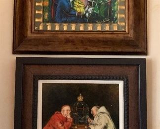 The painting on the bottom is NOT FOR SALE.
