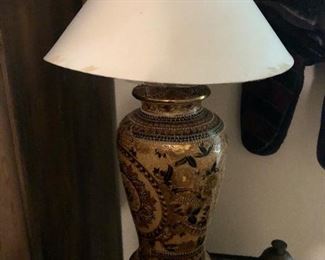 Asian style beaded lamp