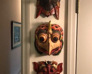 carved masks