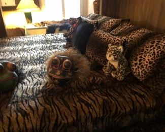 leopard bed linens