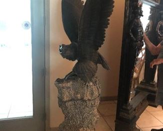 Plaster Eagle with base