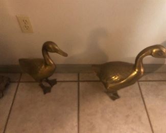 Brass ducks