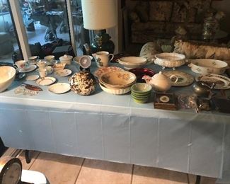 china and assorted porcelain