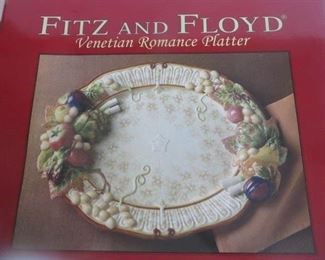 NIB:  Fitz and Floyd Venetian Romance Platter. $50