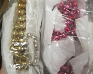 Vintage glass bead strands