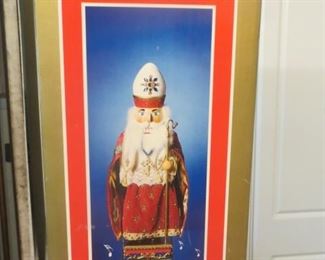Radko Home for the Holidays Roman Holiday musical Santa - 20"h - wood split with age, you don't see it - $30- ask for add'l photo
