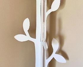WhiteBedroom furniture tree coat rack