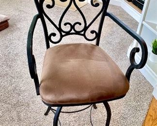 Wrought iron barstools