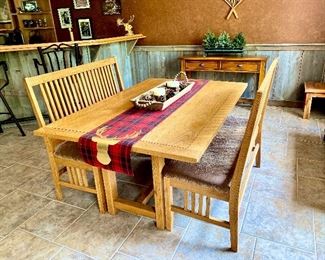 Bench Table and benches